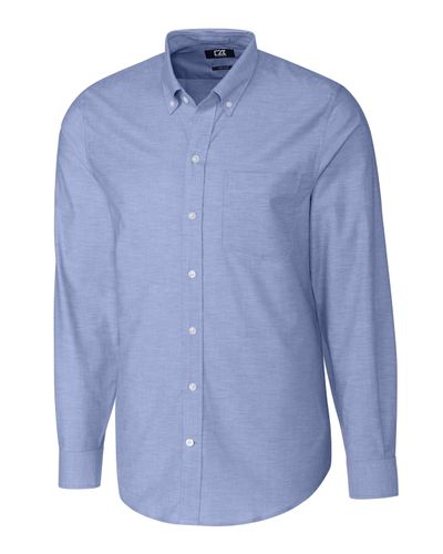 Cutter & Buck Stretch Oxford Mens Big and Tall Long Sleeve Dress Shirt Big & Tall BCW00138 image thumbnail