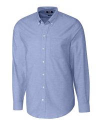 Image of Cutter & Buck Stretch Oxford Mens Big and Tall Long Sleeve Dress Shirt Big & Tall BCW00138