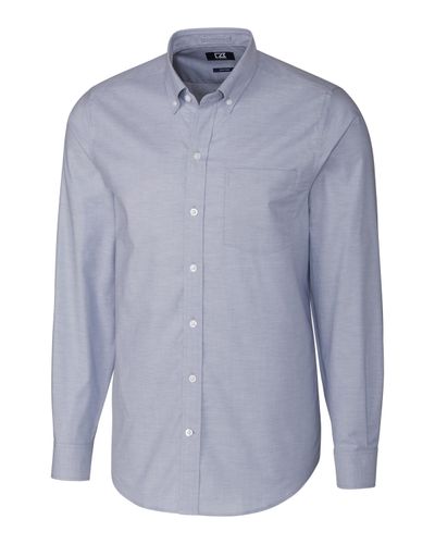 Cutter & Buck Stretch Oxford Mens Big and Tall Long Sleeve Dress Shirt Big & Tall BCW00138 image thumbnail