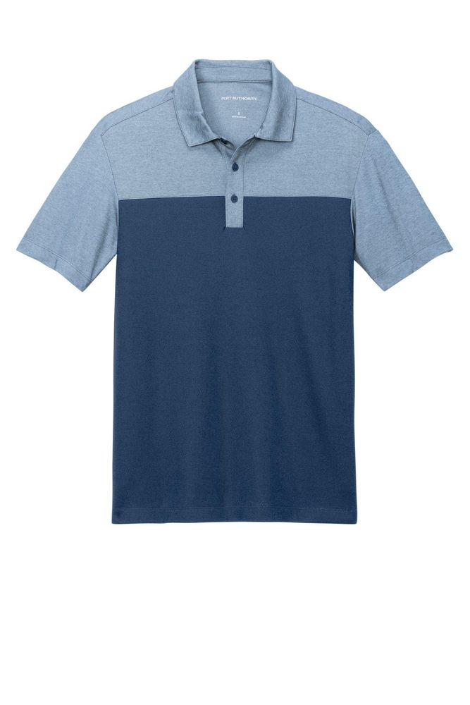 Port Authority Fine Pique Blend Blocked Polo K831 primary image