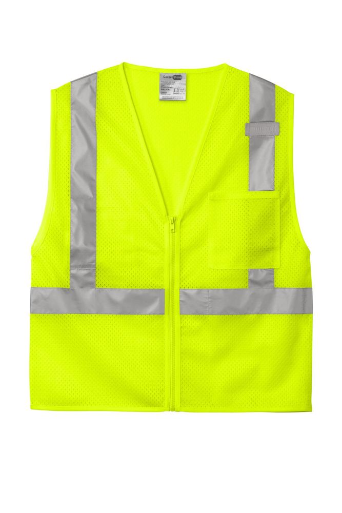 CornerStone ANSI 107 Class 2 Mesh Zippered Vest CSV102 primary image