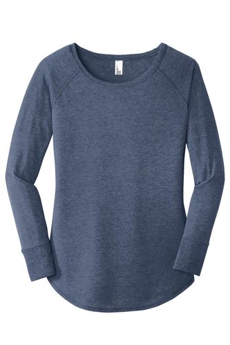District Women's Perfect Tri Long Sleeve Tunic Tee DT132L image thumbnail