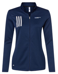 Image of Adidas Women's 3-Stripes Double Knit Full-Zip 