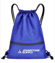 Image of Football Shape Fabric Drawstring w/ Zipper