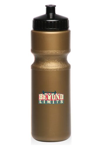 28 oz. Push Cap Plastic Water Bottles image thumbnail