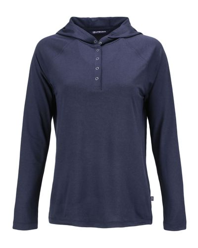 Cutter & Buck Coastline Eco Epic Comfort Recycled Womens Hooded Shirt image thumbnail