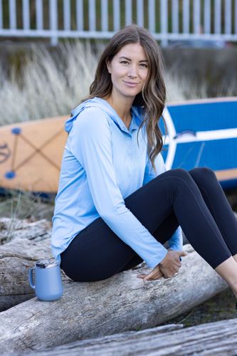 Cutter & Buck Coastline Eco Epic Comfort Recycled Womens Hooded Shirt image thumbnail