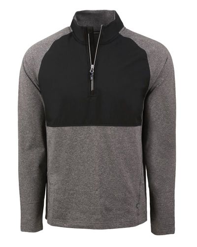 Cutter & Buck Adapt Eco Knit Hybrid Recycled Mens Quarter Zip image thumbnail