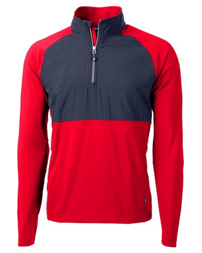 Cutter & Buck Adapt Eco Knit Hybrid Recycled Mens Quarter Zip image thumbnail