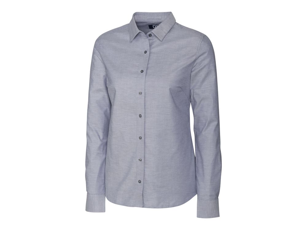 Cutter & Buck Stretch Oxford Womens Long Sleeve Dress Shirt LCW00003 primary image