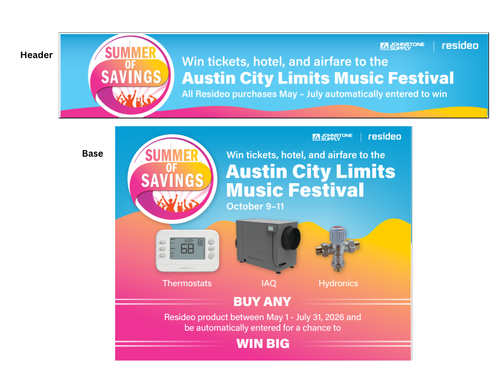 Summer of Savings  4 Way Display Kit image thumbnail