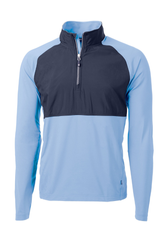 Image of Cutter & Buck Adapt Eco Knit Hybrid Recycled Mens Quarter Zip