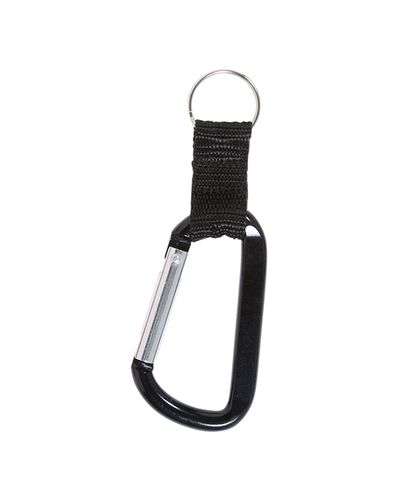 Carabiner With Strap And Split Ring Keychain image thumbnail