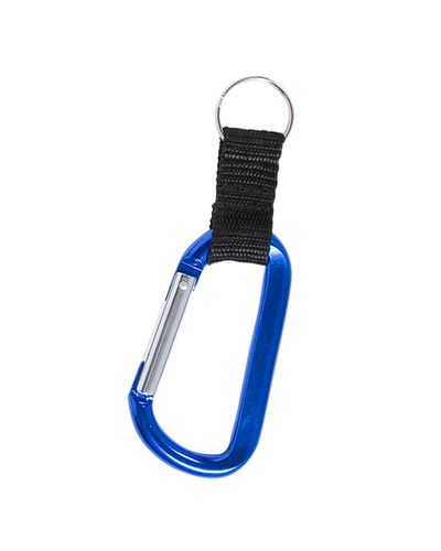 Carabiner With Strap And Split Ring Keychain image thumbnail