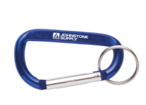 Carabiner With Strap And Split Ring Keychain image thumbnail