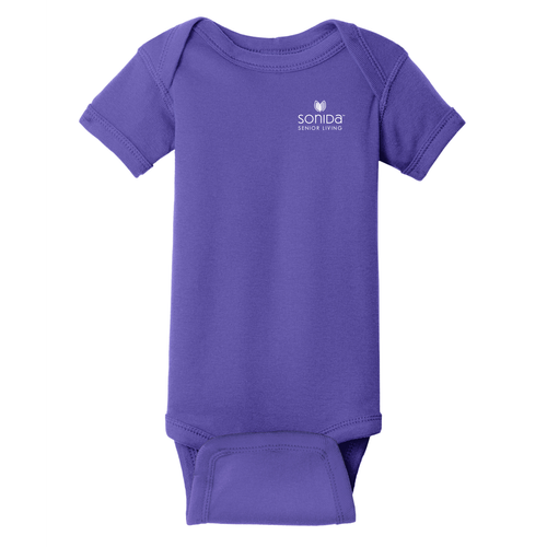 Rabbit Skins Infant Short Sleeve Baby Rib Bodysuit image thumbnail