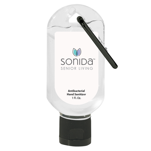 1 Oz. Hand Sanitizer With Carabiner image thumbnail
