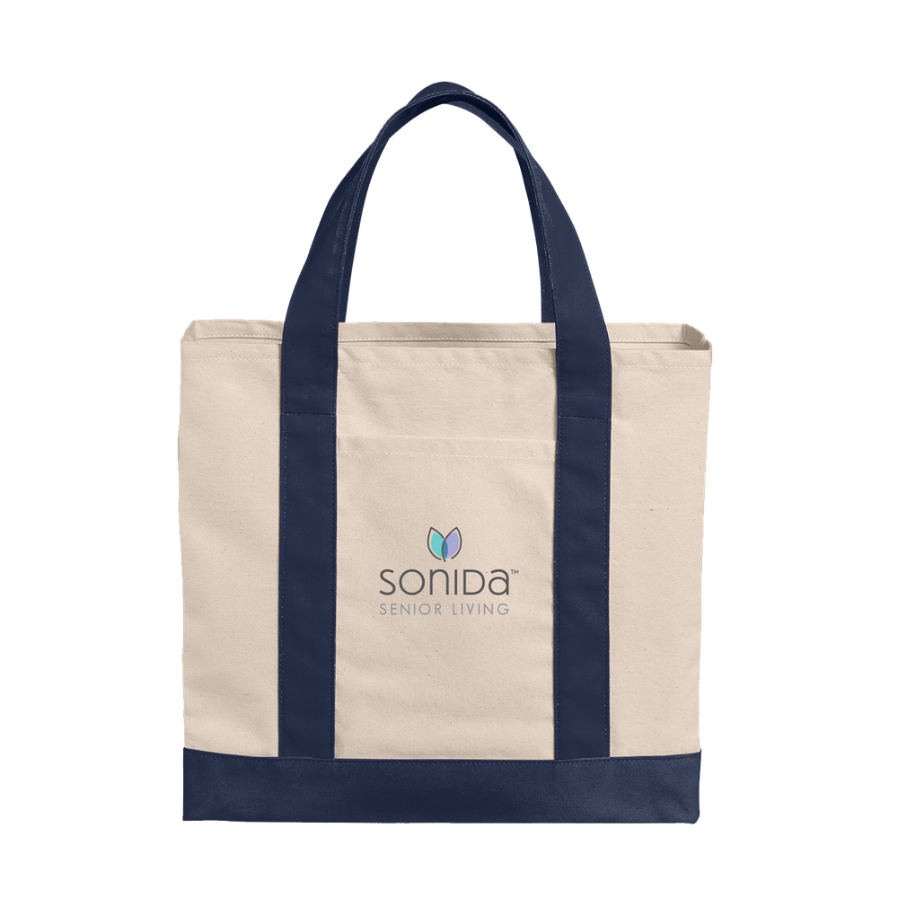 Cotton Canvas Two-Tone Tote primary image