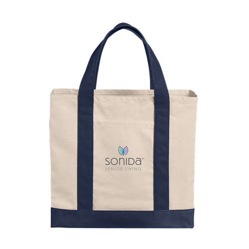 Cotton Canvas Two-Tone Tote image thumbnail