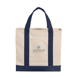 Image of Cotton Canvas Two-Tone Tote