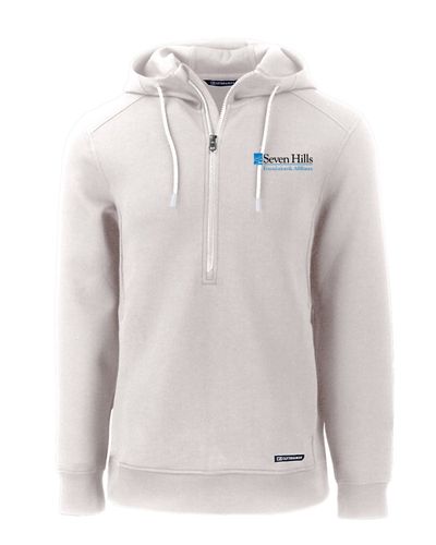 Cutter & Buck Roam Eco Half Zip Recycled Mens Hooded Pullover image thumbnail
