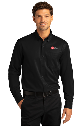 Port Authority® Long Sleeve SuperPro React™ Twill Shirt W808 - TSS image thumbnail