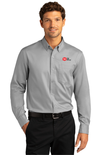 Port Authority® Long Sleeve SuperPro React™ Twill Shirt W808 - TSS image thumbnail