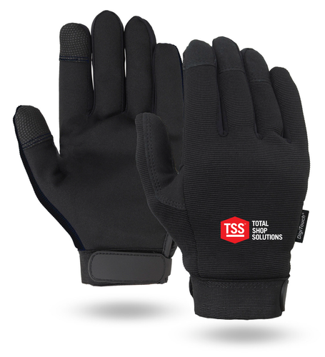 Black Touchscreen Mechanics Gloves 76 -Stock TSS image thumbnail