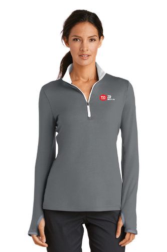 Nike Women's Dri-FIT Stretch 1/2-Zip Cover-Up. 779796 - TSS image thumbnail