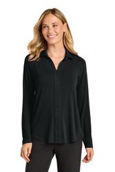 Image of Port Authority Women's Luxe Knit Button Tunic