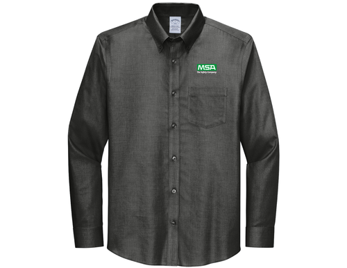 Men's Wrinkle-Free Stretch Nailhead Shirt image thumbnail