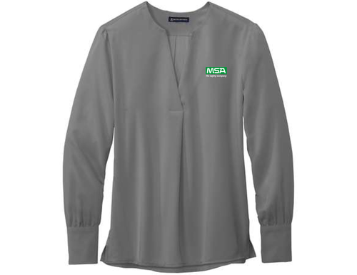 Women’s Open-Neck Satin Blouse image thumbnail