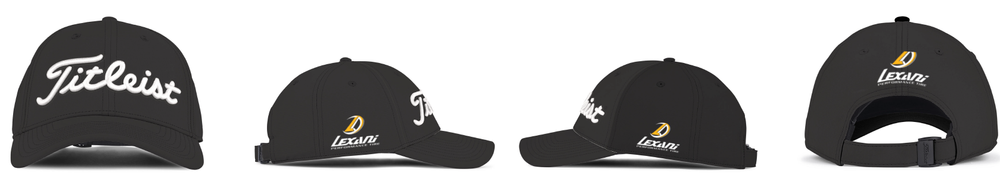 Lexani Titleist Black Tour Performance Mesh Golf Hat primary image