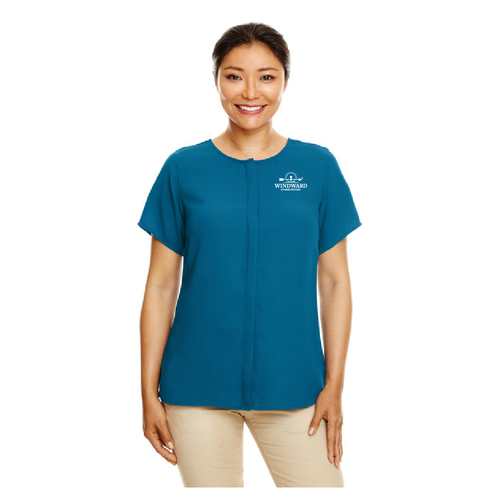 Devon And Jones Ladies Perfect Fit Short Sleeve Crepe Blouse image thumbnail