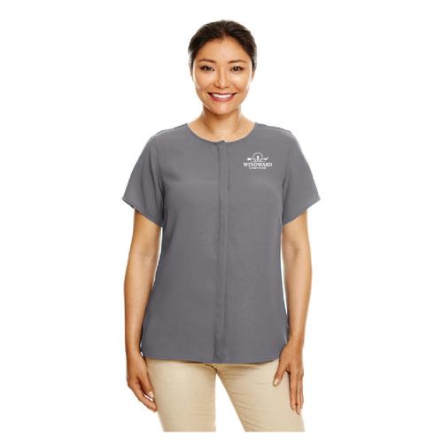 Devon And Jones Ladies Perfect Fit Short Sleeve Crepe Blouse image thumbnail