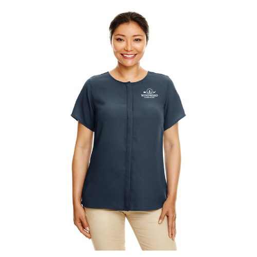 Devon And Jones Ladies Perfect Fit Short Sleeve Crepe Blouse image thumbnail
