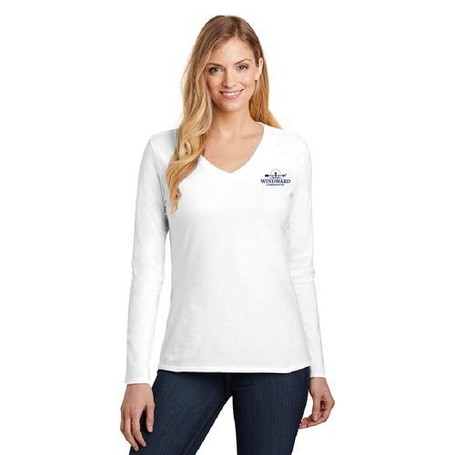 Long Sleeve V Neck T-Shirt image thumbnail