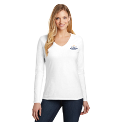 Image of Long Sleeve V Neck T-Shirt