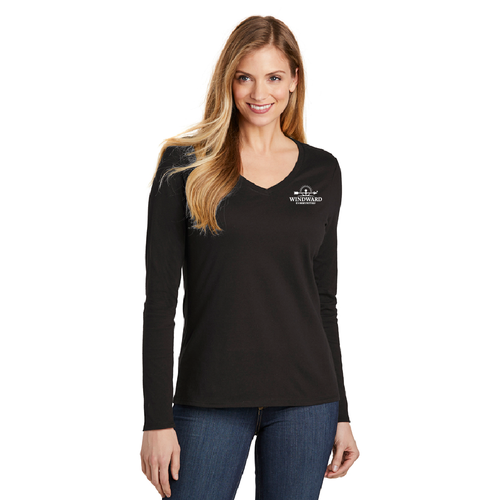 Long Sleeve V Neck T-Shirt image thumbnail