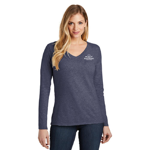 Long Sleeve V Neck T-Shirt image thumbnail