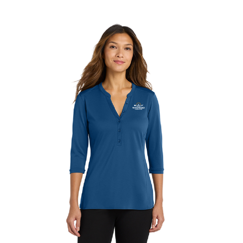 Port Authority ® Women's UV Choice Pique Henley image thumbnail
