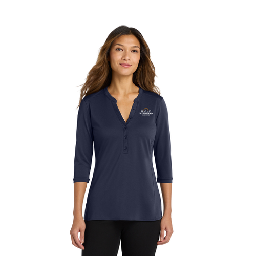 Port Authority ® Women's UV Choice Pique Henley image thumbnail