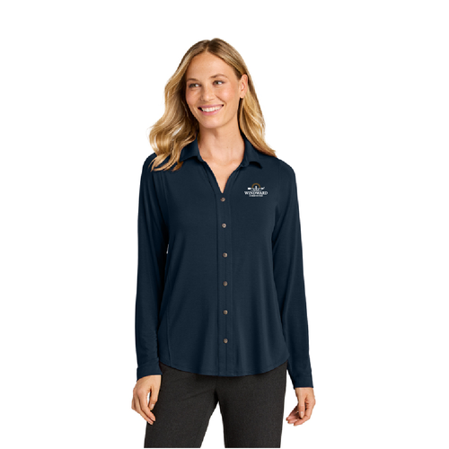 Port Authority® Women’s Luxe Knit Button Tunic image thumbnail
