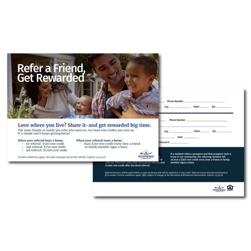Resident Referral Cards image thumbnail Resident Referral Cards image thumbnail