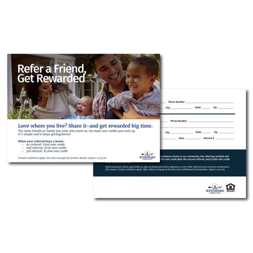Home Purchase Resident Referral Cards image thumbnail Home Purchase Resident Referral Cards image thumbnail