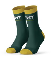Image of Gold Accent Crew Socks
