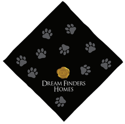 Image of 16" x 16" Dream Finders Homes Dog Bandana