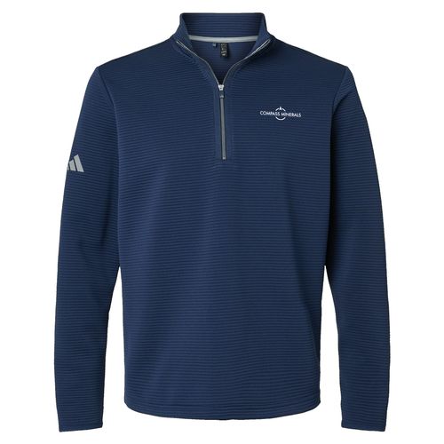 Men's Adidas® Spacer Quarter-Zip Pullover image thumbnail