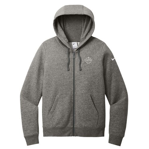 Women's Nike Club Fleece Sleeve Swoosh Full-Zip Hoodie image thumbnail