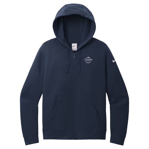 Women's Nike Club Fleece Sleeve Swoosh Full-Zip Hoodie image thumbnail